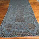 centre de table au crochet kaki