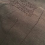 drap en lin chocolat