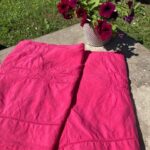 drap en lin fushia