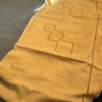 drap en lin moutarde