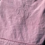 drap en lin rose poudré