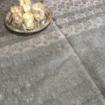 nappe lin brut kaki-bronze