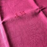 pièce de lin framboise