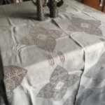 nappe lin kaki ajourée