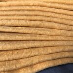 6 serviettes de table damassé jaune